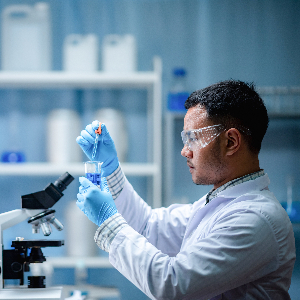 Image of a Chemist Working