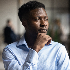Image of a Pensive Investor