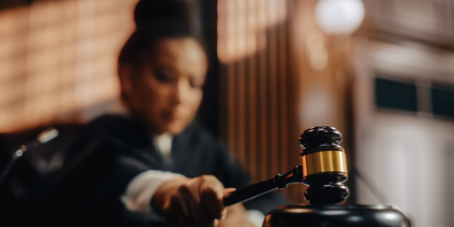 Judge Pronouncing Sentence