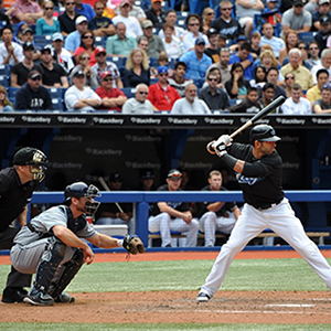 Image of José Bautista at bat
