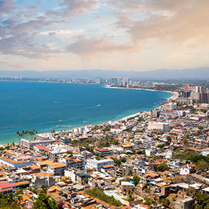 Image of the coast of Puerto Vallarta