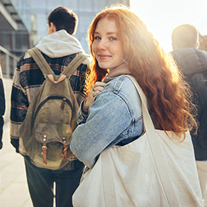 Image of a daughter going off to college