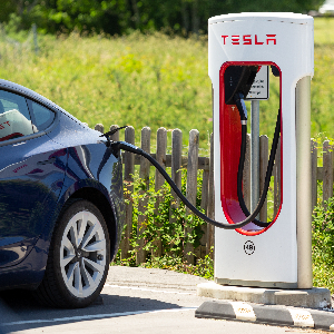 Image of a Tesla Charging Station