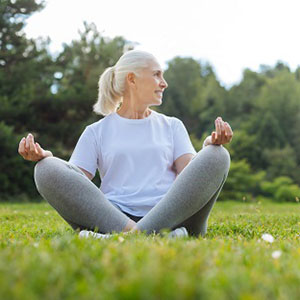 Image of relaxed older women