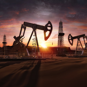 Image of an oil field