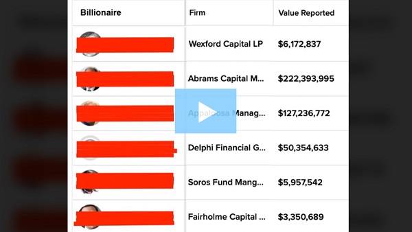 Billionaire Shares List
