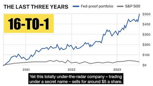 16 TO 1 WITHIN THE LAST THREE YEARS