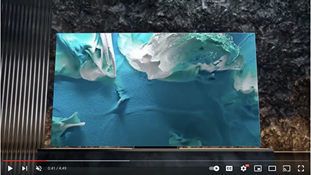 gigantic wall-sized television