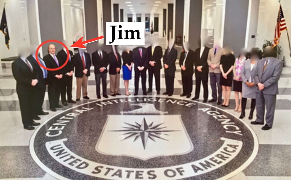 Jim Rickard in a group picture of USA CIA
