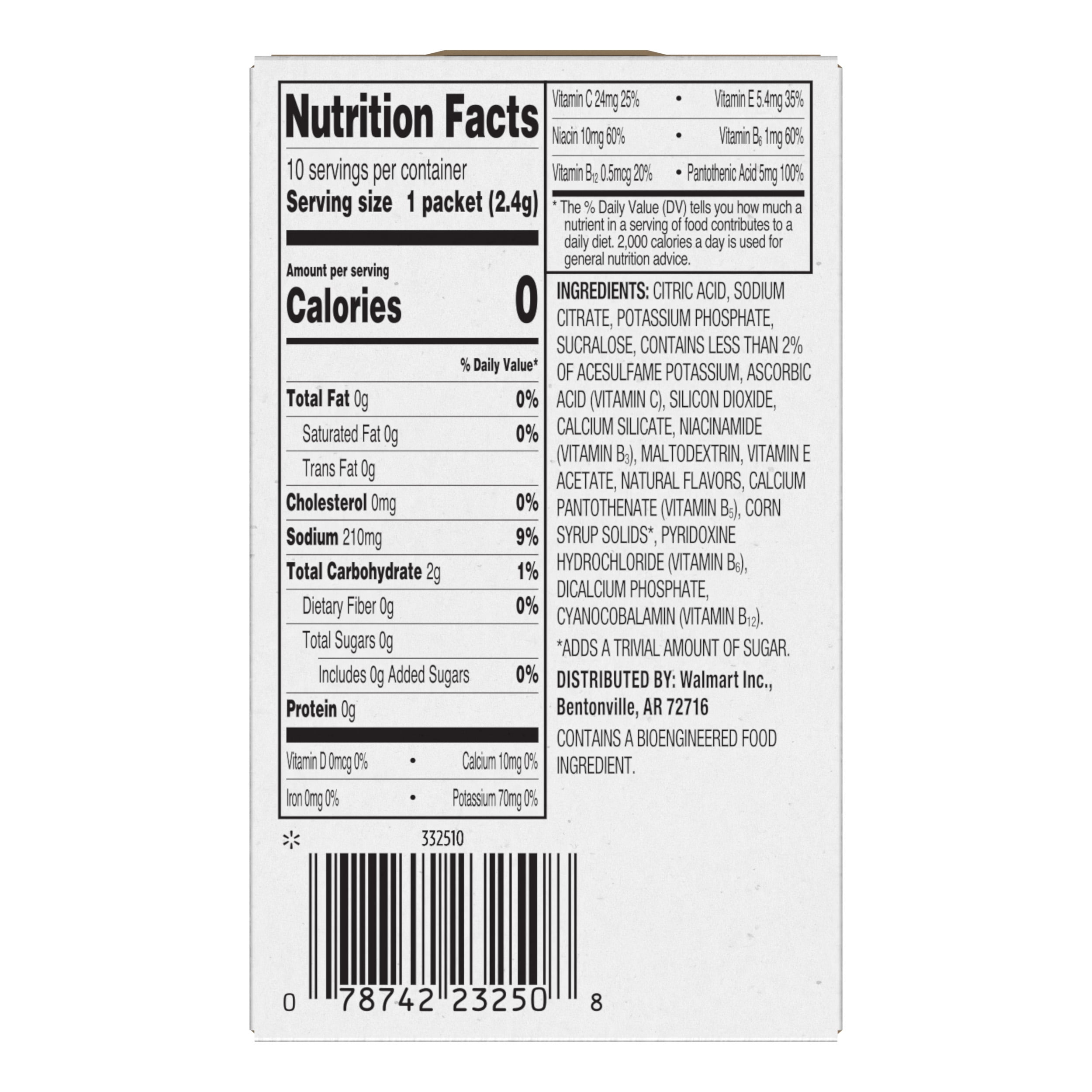 Great Value Mixed Berries Electrolyte Drink Mix Sticks - Sugar Free (3 Pack, 0.85 Oz Each)
