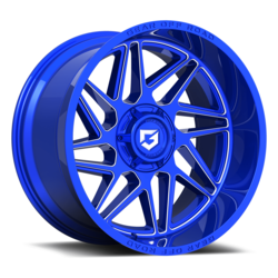 Gear Offroad Wheels 761BLM Ratio - Gloss Blue Milled Rim - 20x12