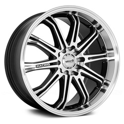 Maxxim Wheels Ferris - Gloss Black w/Machine Face Rim - 16x7