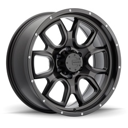 Mamba Wheels M19 - Matte Black / Drill Holes Rim - 16x8