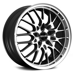 Maxxim Wheels Chance - Gloss Black w/Machine Lip &amp; Face Rim - 16x7