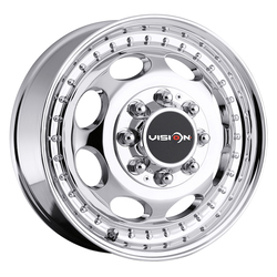 Vision Wheels 181 Hauler Duallie Front - Chrome Rim - 16x6