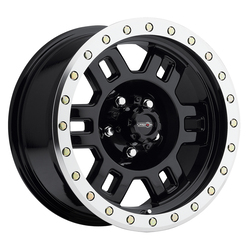 Vision Wheels 398 Manx - Gloss Black Machined Lip Rim - 16x7