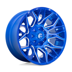 Fuel Wheels Twitch D770 - Anodized Blue Milled Rim - 20x10