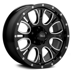 Helo Wheels HE879 - Gloss Black Machined &amp; Milled Rim - 16x8
