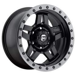 Fuel Wheels Anza D557 - Matte Black with Anthracite Ring Rim - 16x8