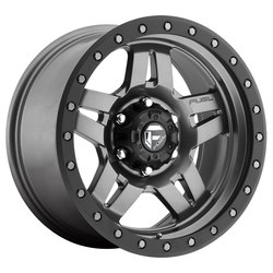 Fuel Wheels Anza D558 - Matte Anthracite with Black Ring Rim - 16x8