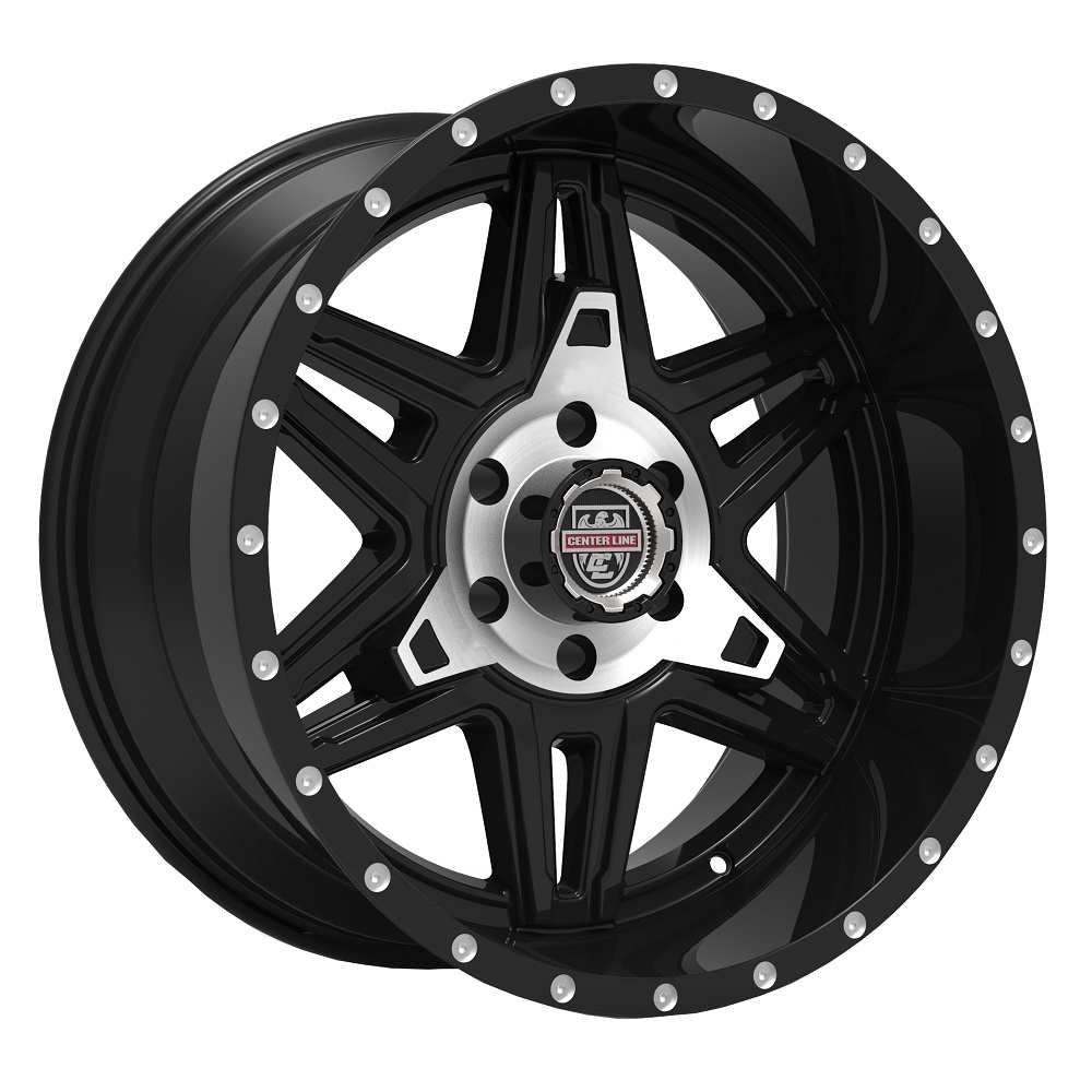 831MB LT2 Machined Black Rim by Centerline Wheels Wheel Size 20x10