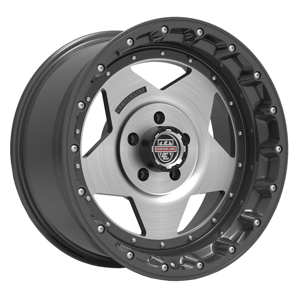 832GM RT1 Satin Graphite with Brushed Center Rim by Centerline Wheels Wheel Size 20x9
