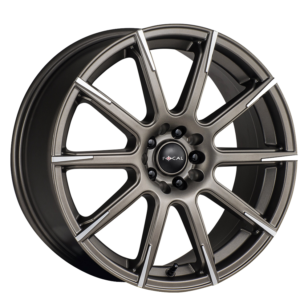 Focal Wheels 452 F52 Satin Bronze w/Cut Accents Rim Wheel Size 16x7