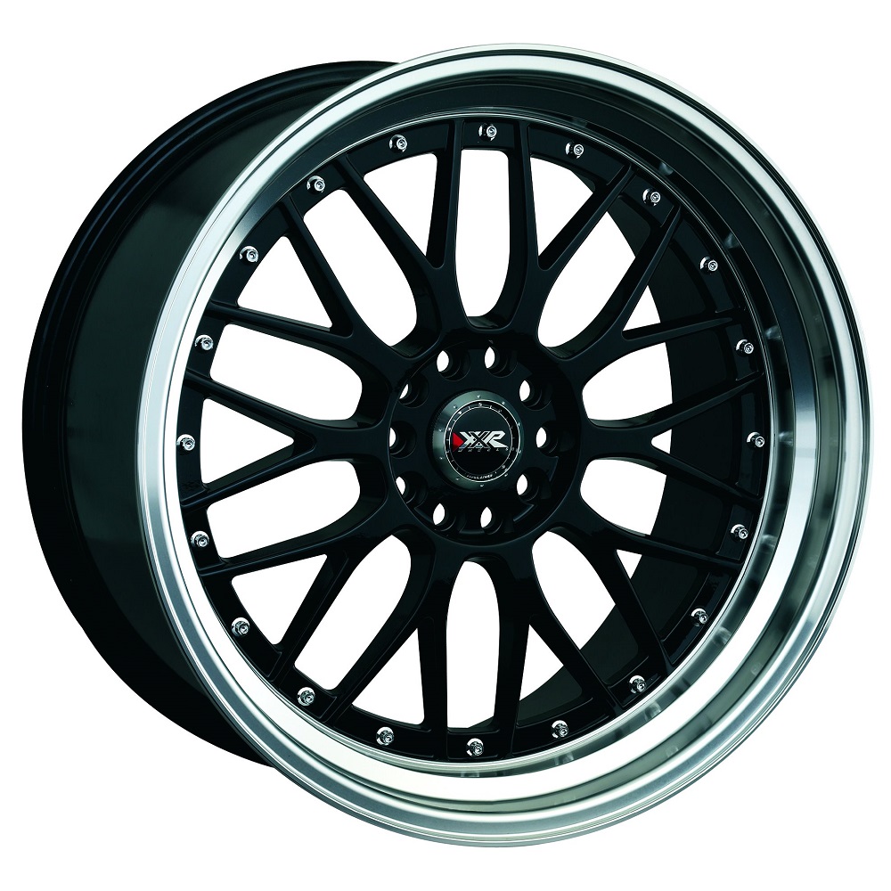 XXR WHEELS 521 20X8.5 5x114.3/5x120 Offset 32 Black / Machined Lip