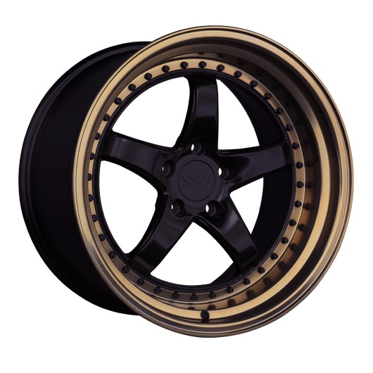 XXR Wheels 565 Black / Bronze Lip Rim Performance Plus Tire