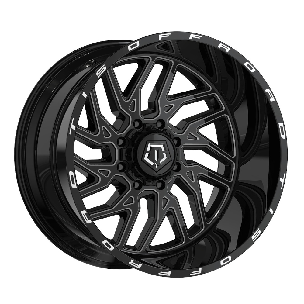 544BM Gloss Black w/ Milled Accents Rim by TIS Wheels Wheel Size