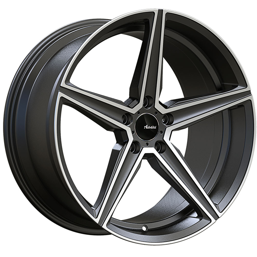 Advanti Wheels Cammino Matte Grey Machine Face Rim Performance Plus