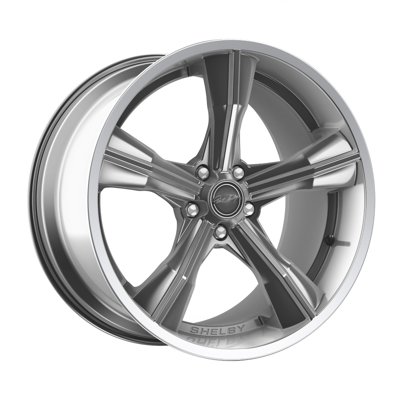 Carroll Shelby Wheels CS 11 Chrome Powder w/Polished Lip Rim Wheel