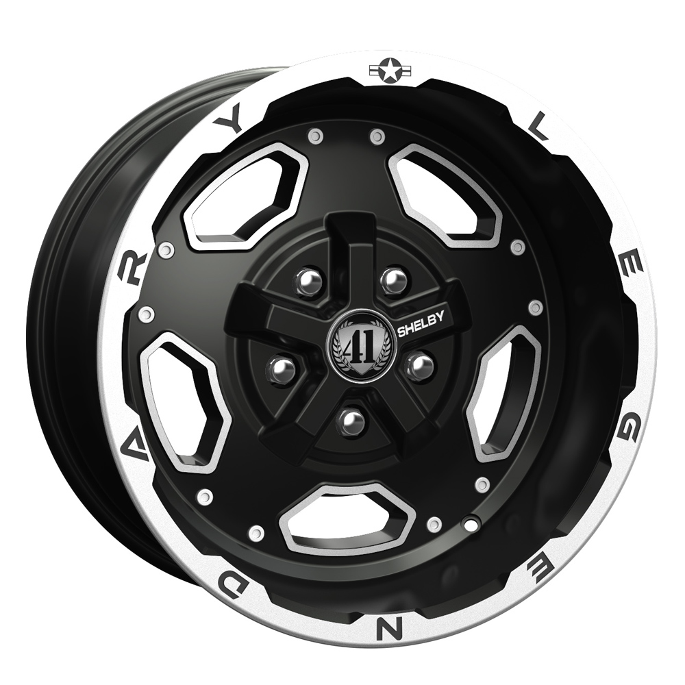CS 15 Black Rim by Carroll Shelby Wheels Wheel Size 17x9