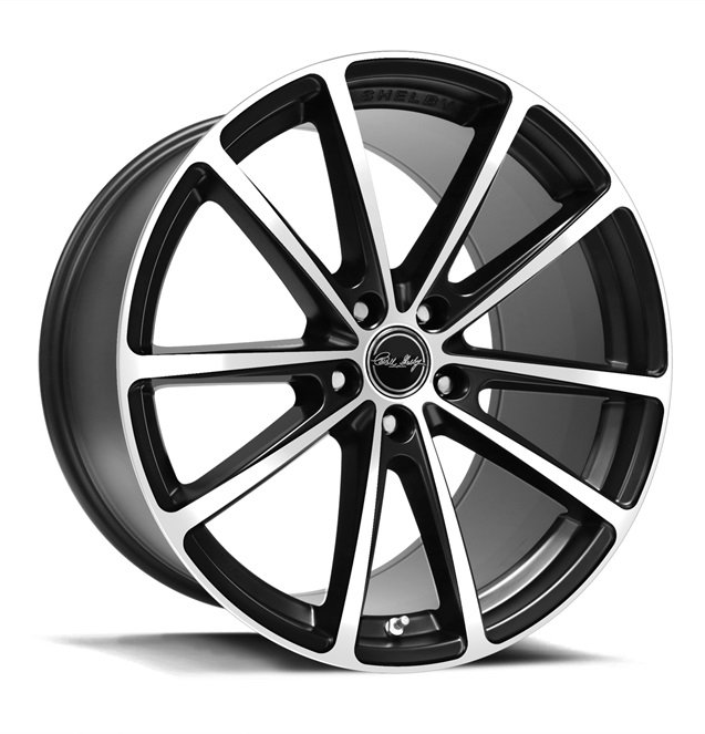Carroll Shelby Wheels CS 10 Black Machined Rim Performance Plus Tire