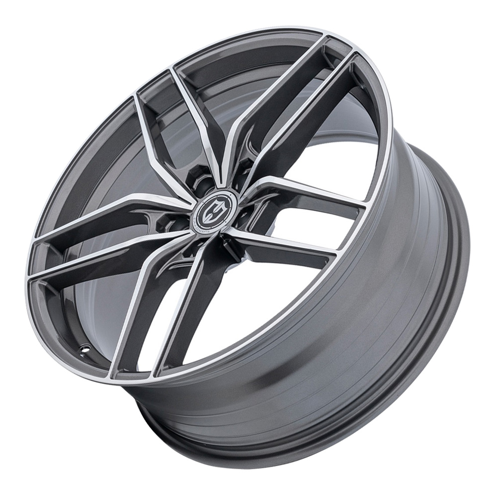 Curva Wheels CFF25 Gunmetal Machine Face Rim Performance Plus Tire