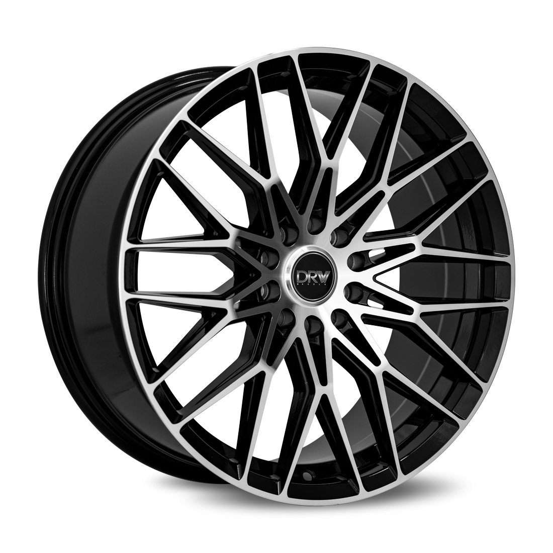Dynamic Racing Wheels DRW D21 Gloss Black Machined Face Rim Wheel