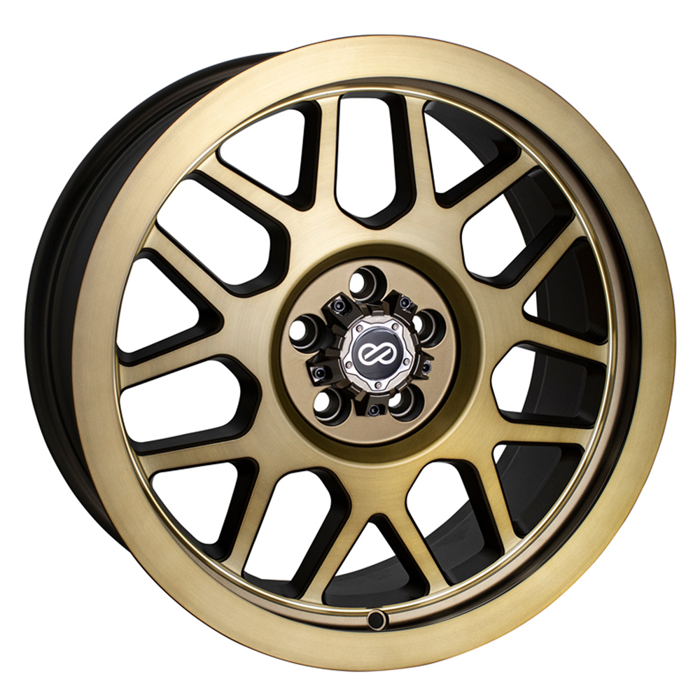 Enkei Wheels Matrix Brushed Gold Rim Wheel Size 17x9 Performance