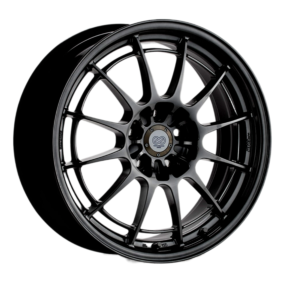 Enkei Wheels NT03+M Black Paint Rim Performance Plus Tire