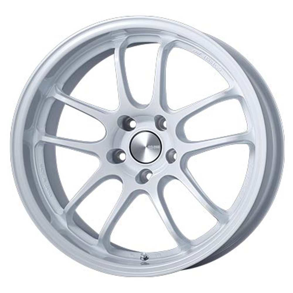 Enkei Wheels PF01EVO Pearl White Rim Performance Plus Tire