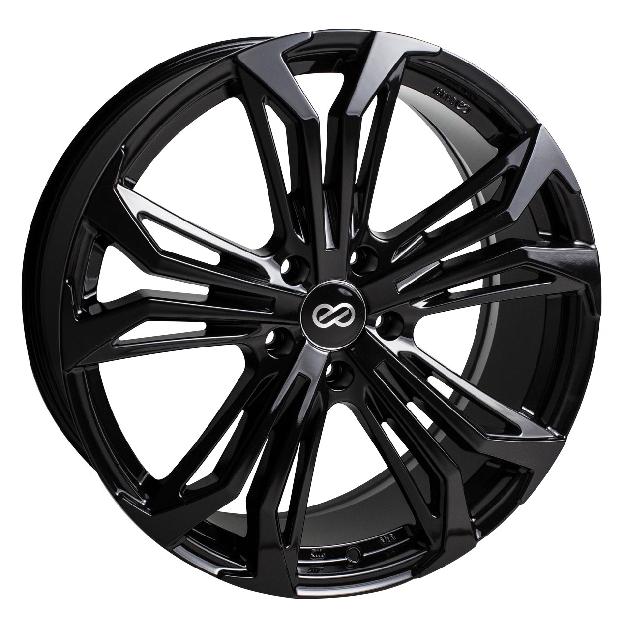 Enkei Wheels Vortex5 Gloss Black Rim Performance Plus Tire