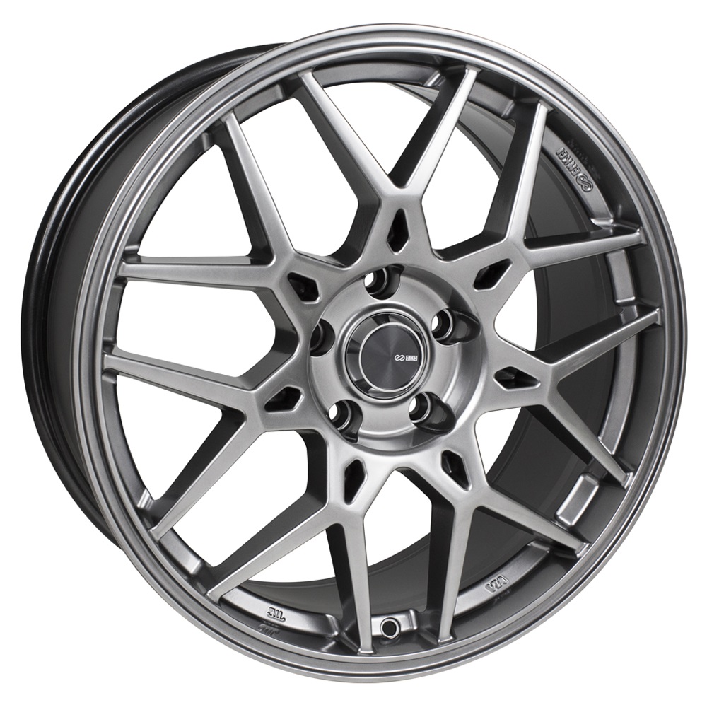 Enkei Wheels PDC Hyper Gray Rim Wheel Size 17x7.5 Performance Plus Tire