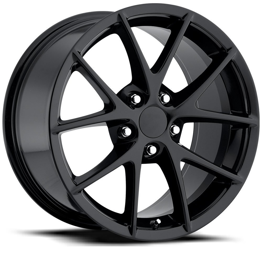 FR 18 C6 Z06 Corvette Gloss Black Rim by Factory Reproductions Wheels