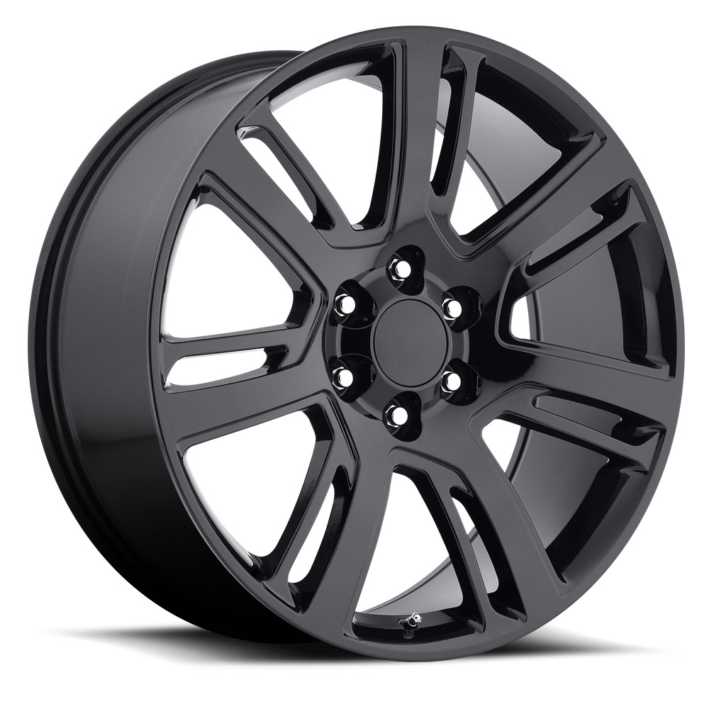 Factory Reproductions Wheels FR 48 Cadillac Escalade Gloss Black Rim