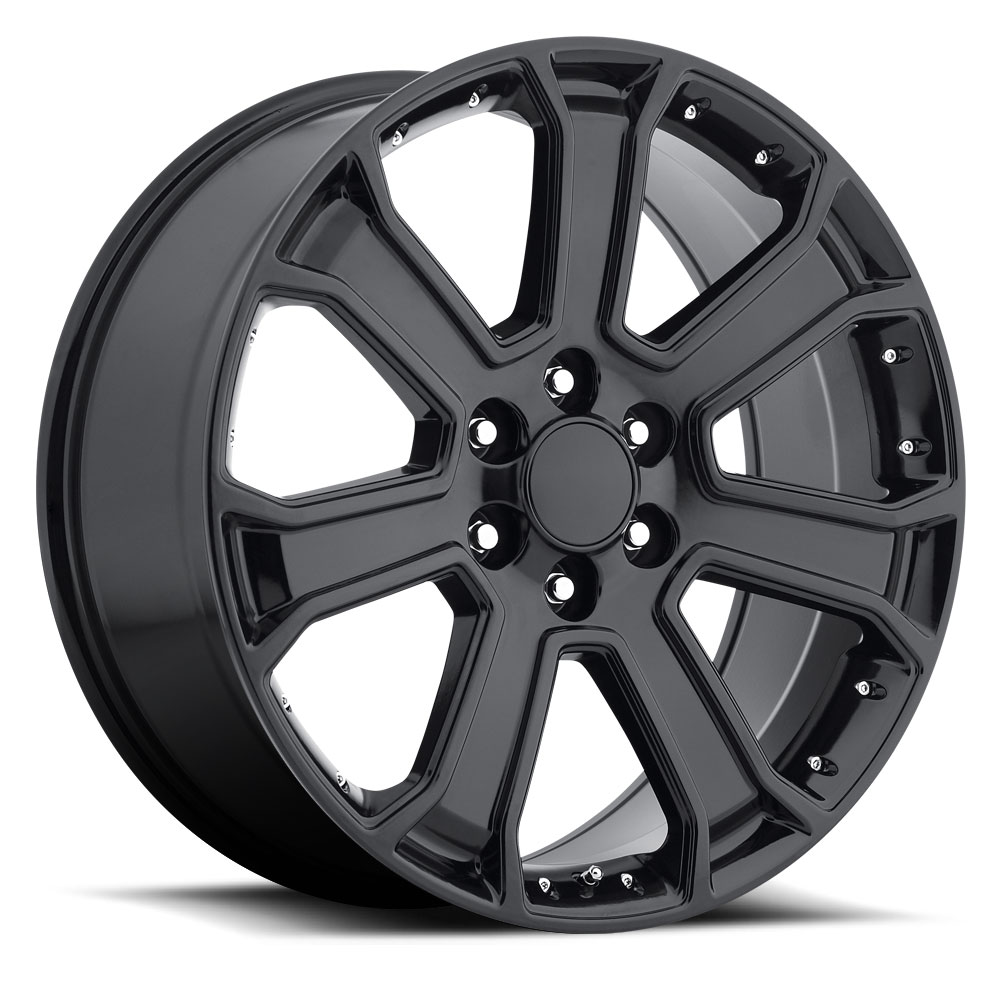 Factory Reproductions Wheels FR 49GMC Yukon Denali Gloss Black Rim
