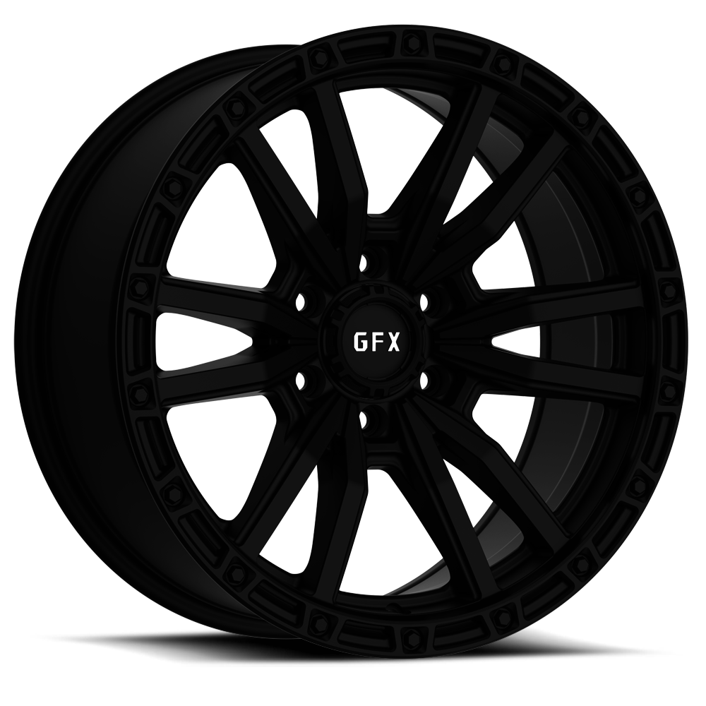 TR22 Matte Black Rim by GFX Wheels Wheel Size 20x9 Performance