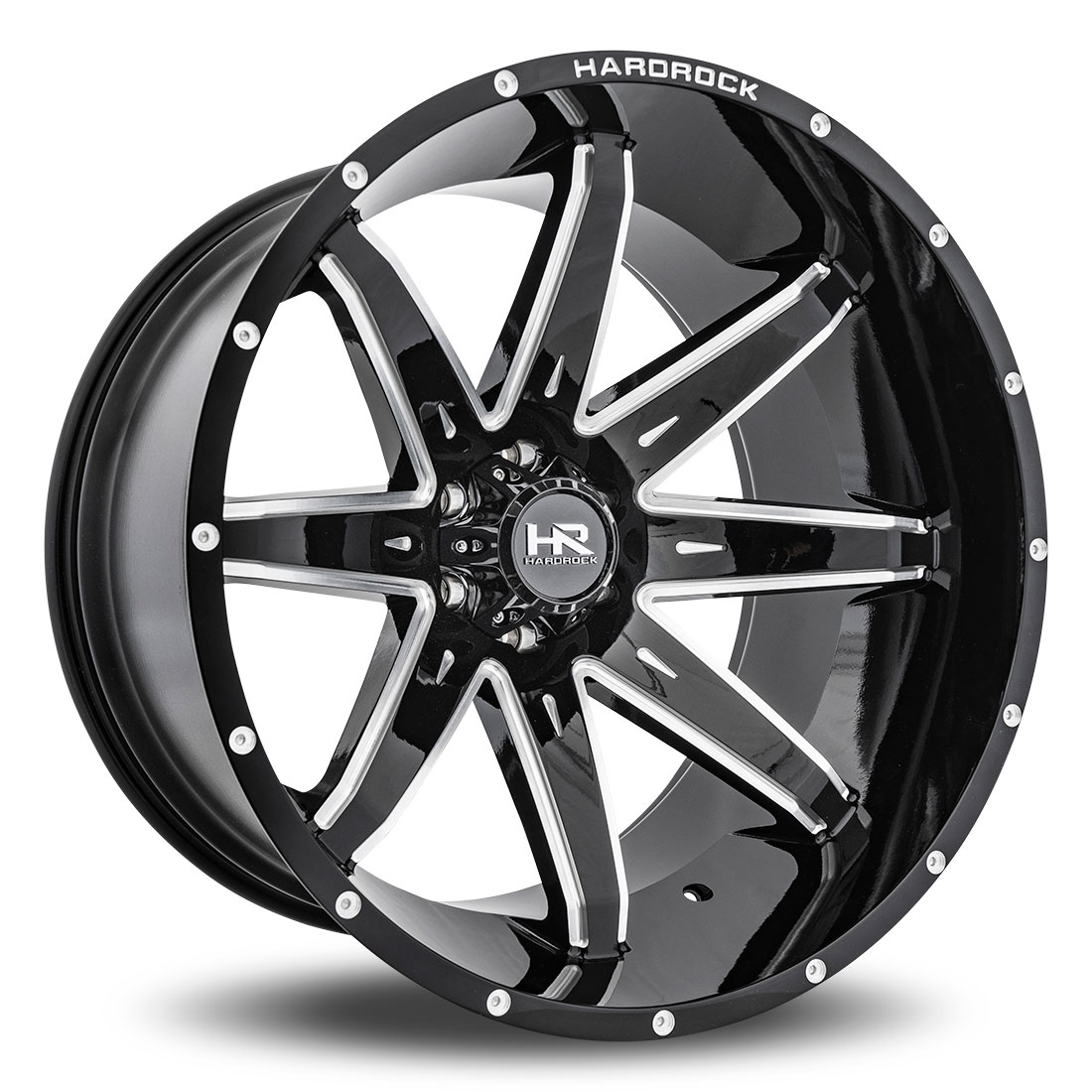 Hardrock Offroad Wheels PainKiller XPosed Gloss Black Milled Rim