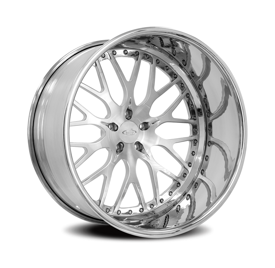 Intro Custom Wheels ID313 Exposed Custom Rim Wheel Size 24x10 Performance Plus Tire