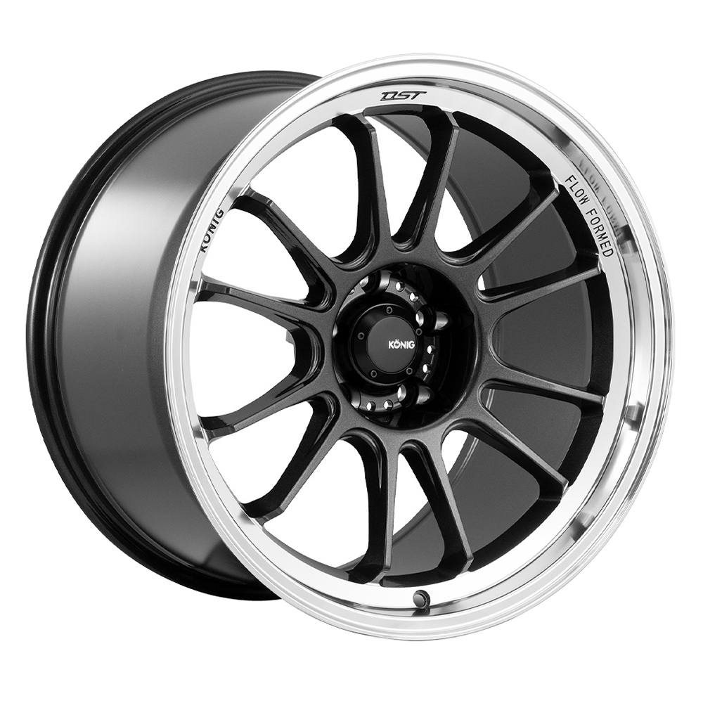 Konig Wheels Hypergram Metallic Carbon W/ Machined Lip Rim
