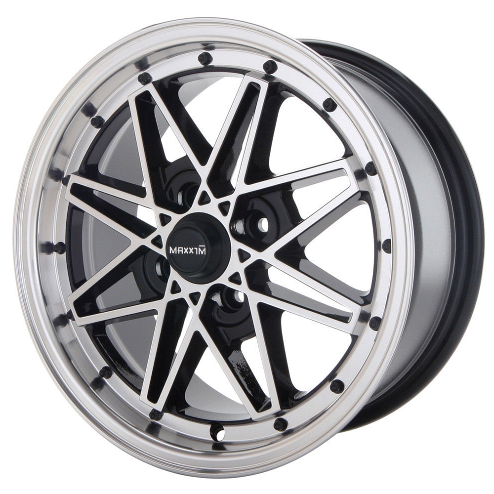 Screech Black/Machine Face Rim by Maxxim Wheels Wheel Size 15x7