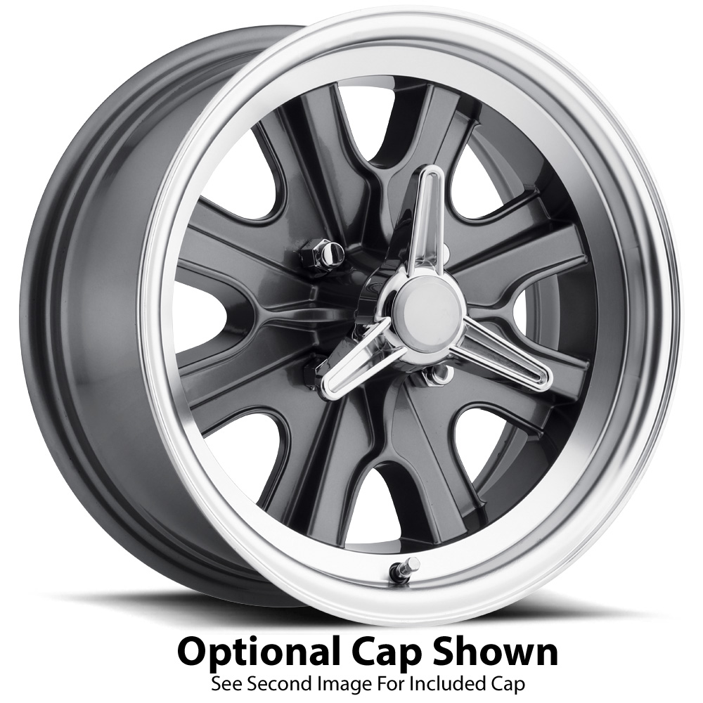 LW90 Charcoal / Machined Rim by Legendary Wheels Performance Plus Tire